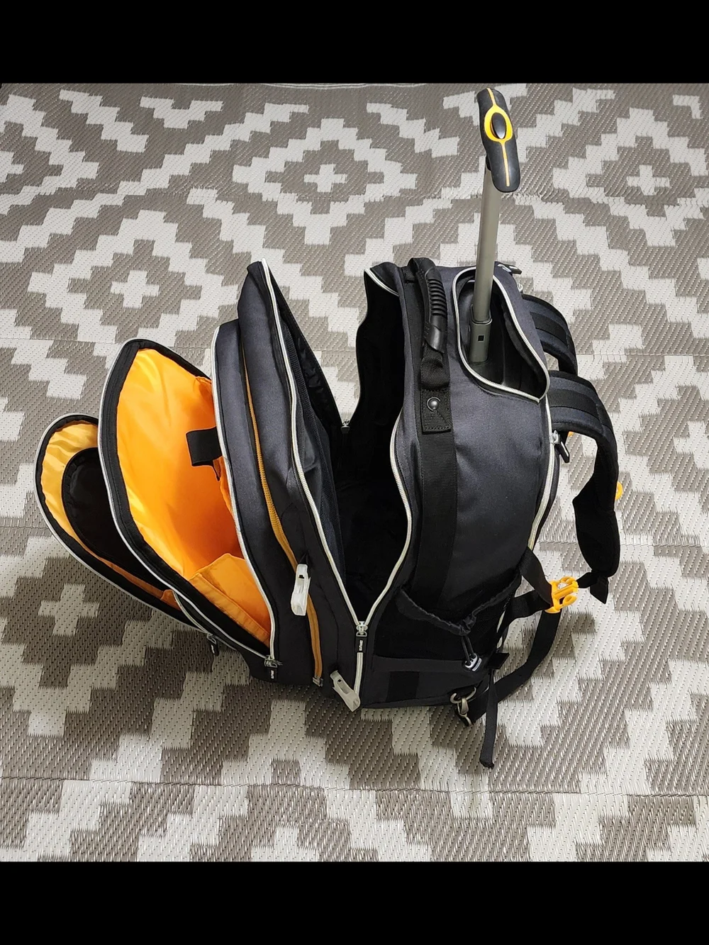 IKEA Black Backpack with Yellow Accent - Picture 11 of 11